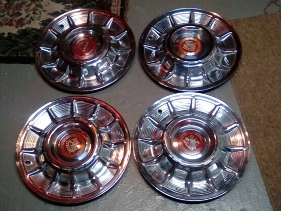 Accessories - Cadillac: 1957 Cadillac Hubcaps