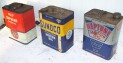 Vintage 2 Gal. Oil Cans
