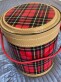 Vintage Plaid Thermos and Ice Cooler