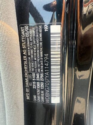 2000 Mercedes-Benz S430