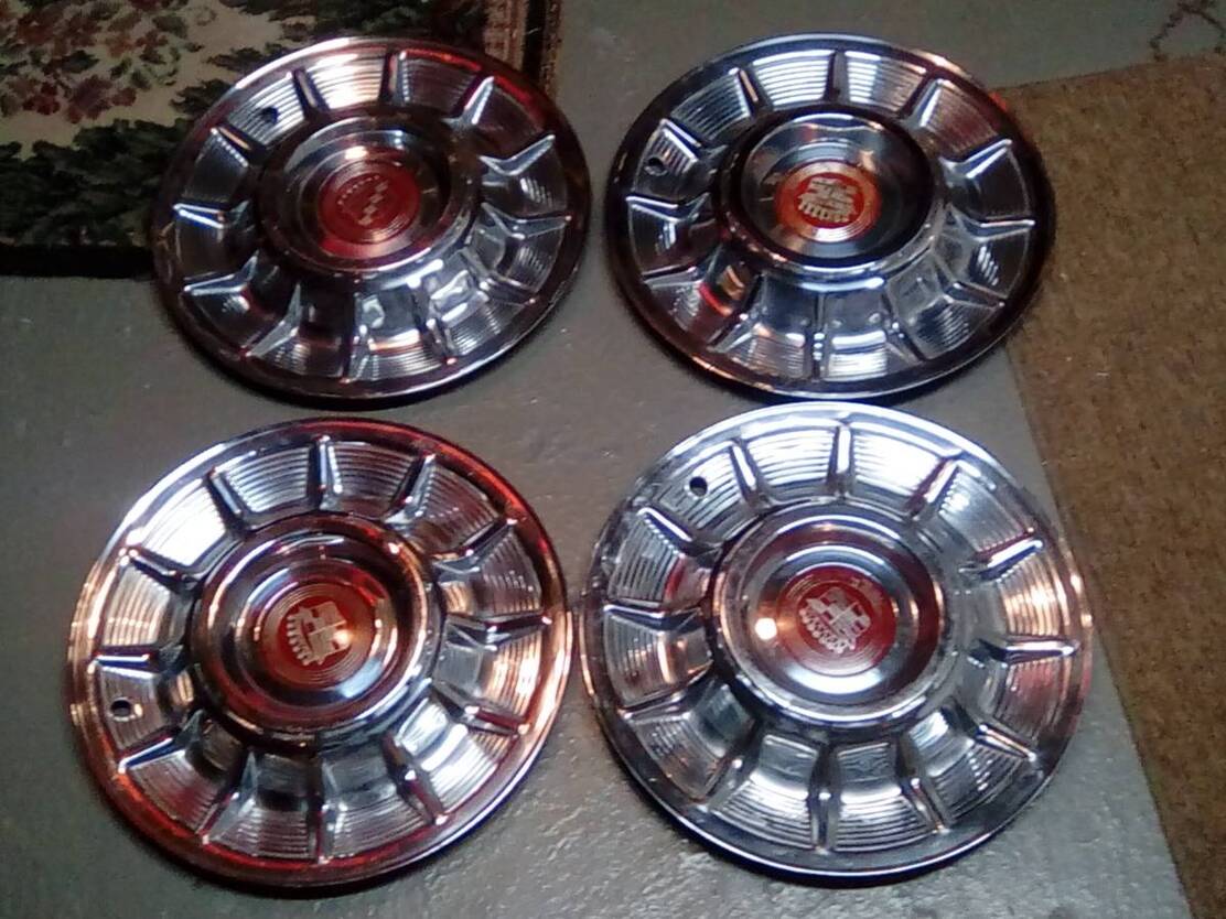 Accessories - Not Make Specific: 1957 Cadillac Hubcaps for sale 