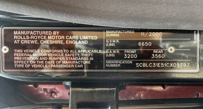 2001 Bentley Arnage
