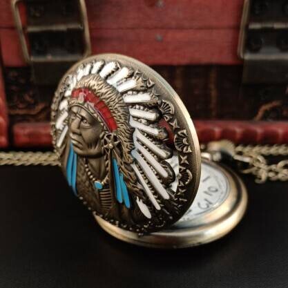 Accessories - Not Make Specific: Indian Head Pocket Watch