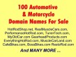 100 Automotive Domain Names for Sale