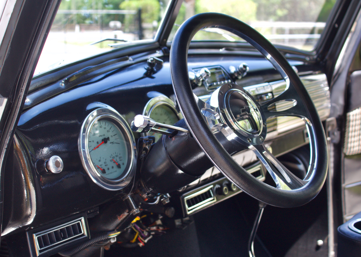 1948-1959 Chevy Pick Up Truck  Steering Wheel Adapter Polished Billet Vintage 