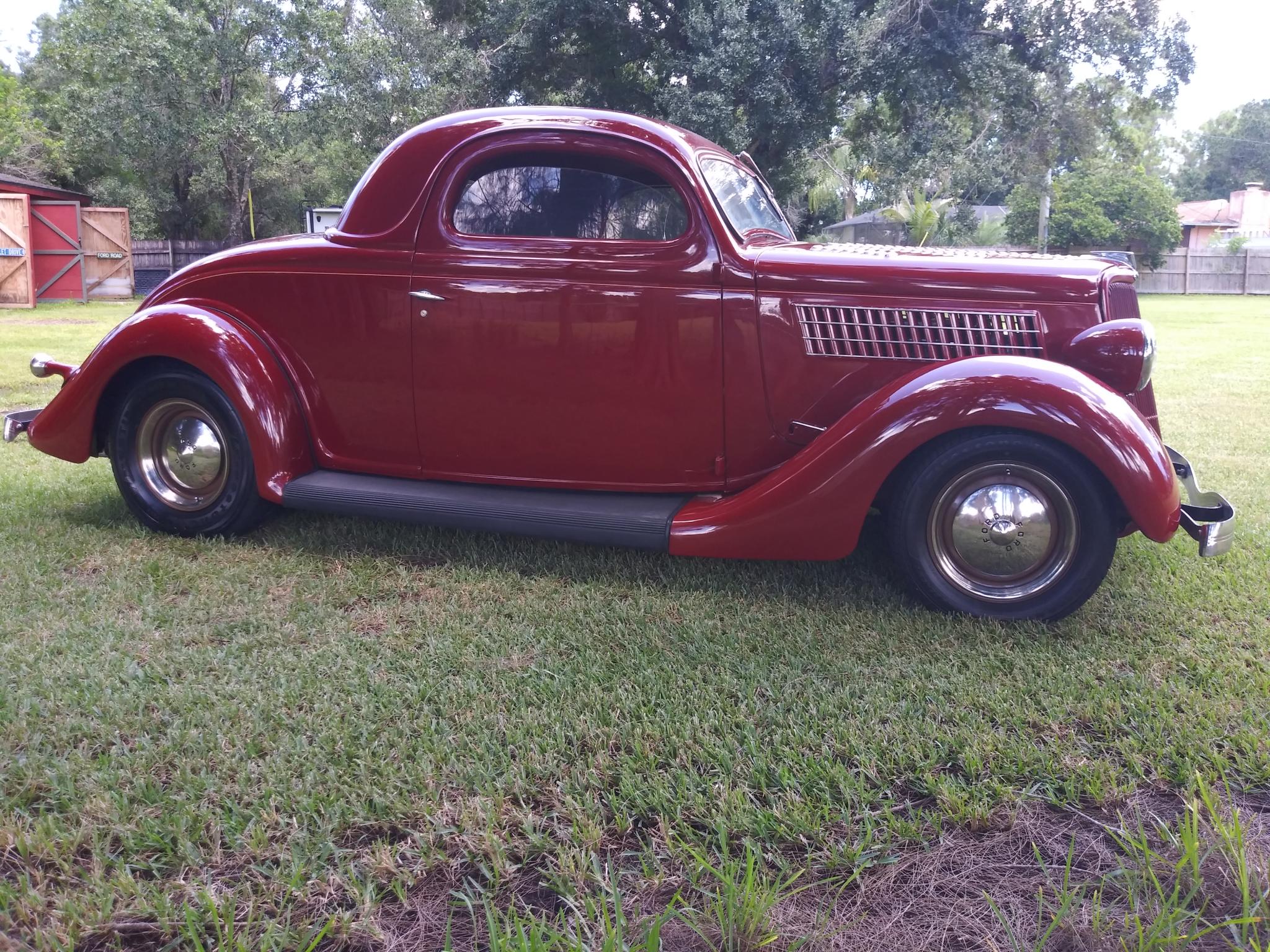 1935 Ford 3 Window 2 Door All Steel Chopped Three Window For Sale Hotrodhotline