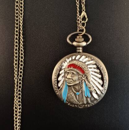 Accessories - Not Make Specific: Indian Head Pocket Watch